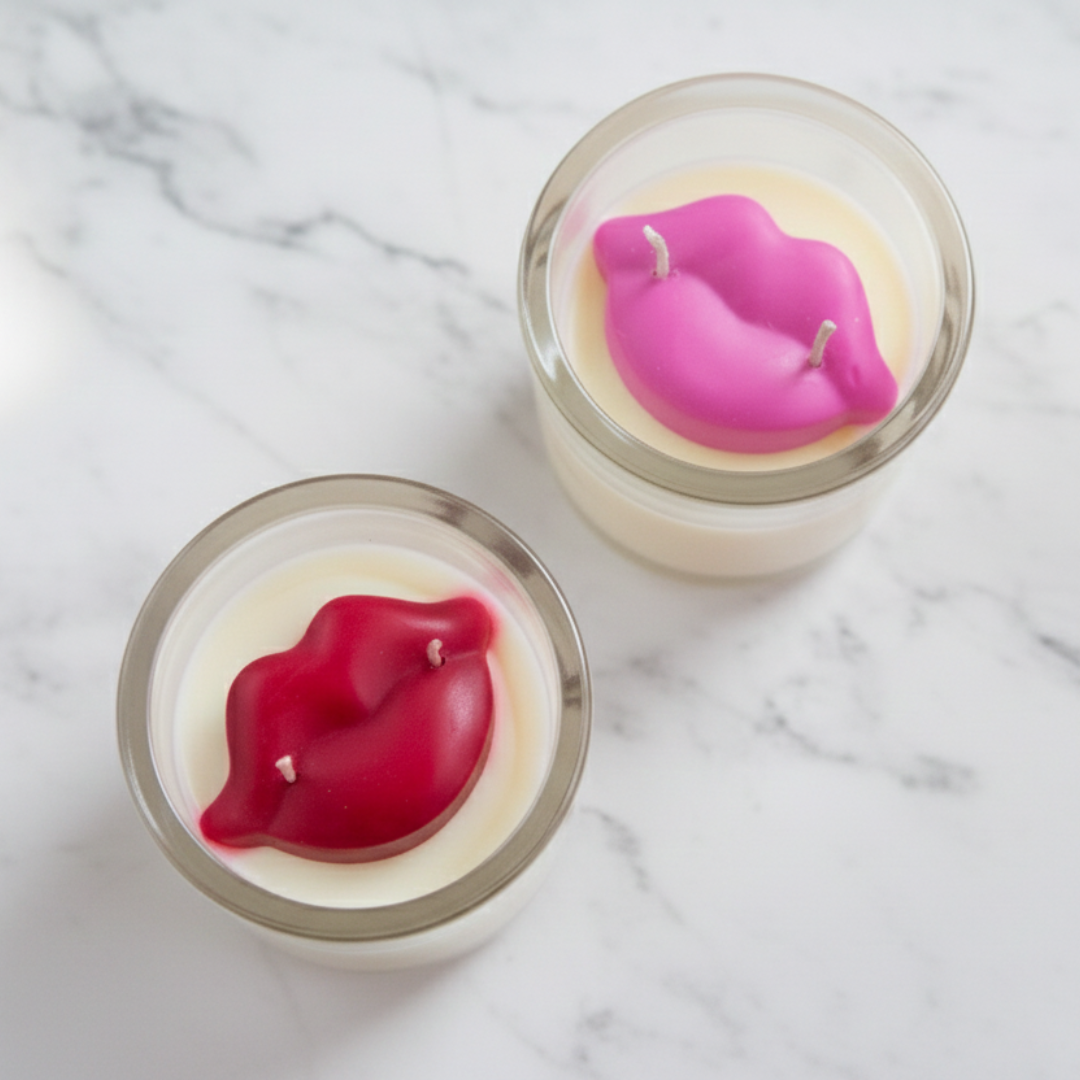 Lips Jar Candle