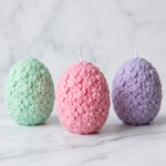 Easter Flower Egg Candle | Large